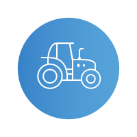 Symboliczna grafika traktoru